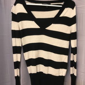 Target cream and black sweater